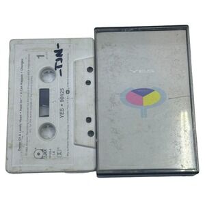 Vintage Yes 90125 Cassette Tape With Case 1980's Relive The‎ Analog Days